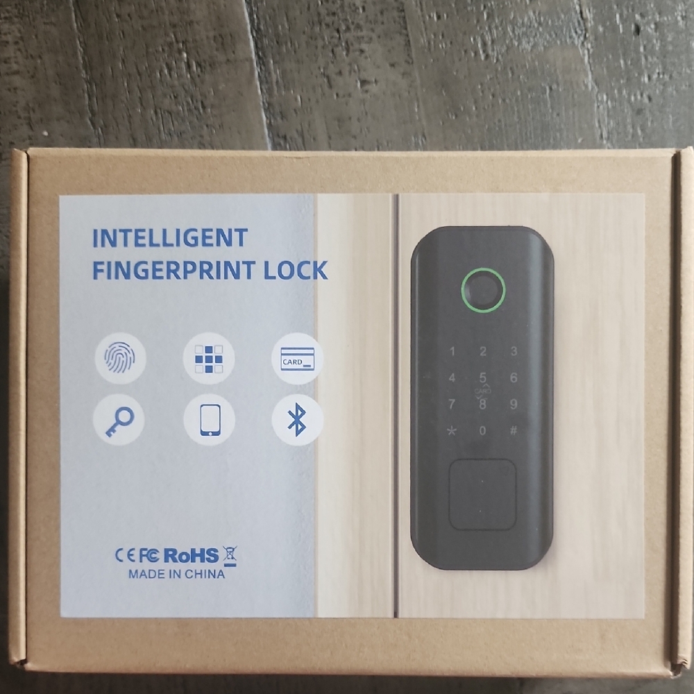 Intelligent Fingerprint Lock with Bluetooth - Black